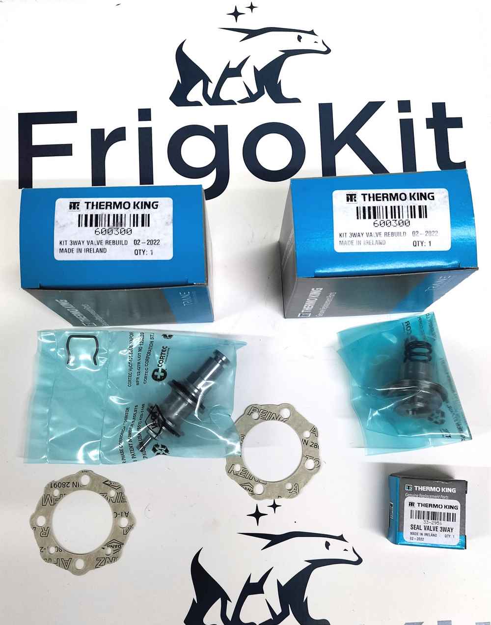 600300 / 60-0300 THREE WAY VALVE REPAIR KIT FOR THERMO KING